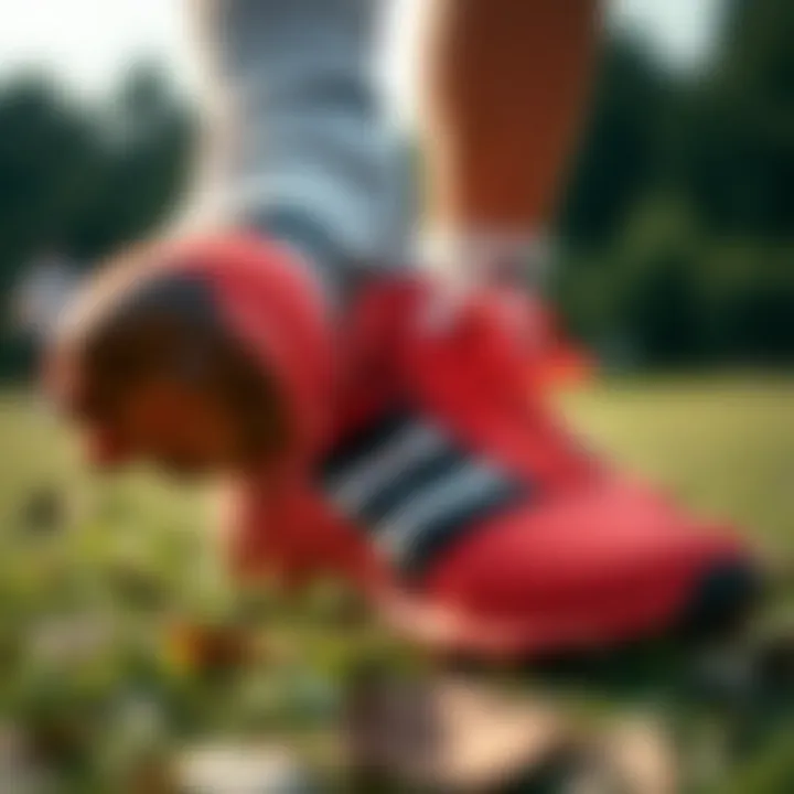 Adidas boots in an outdoor setting emphasizing performance