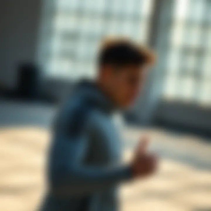 Athlete wearing adidas Duramo SL during a workout session