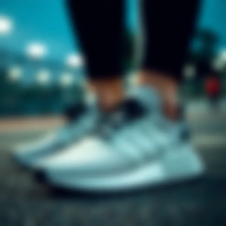 An in-depth look at the design features of Adidas flat sole sports shoes.