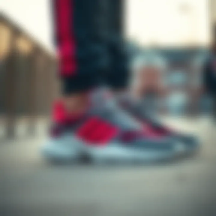 Ozweego shoes paired with trendy activewear