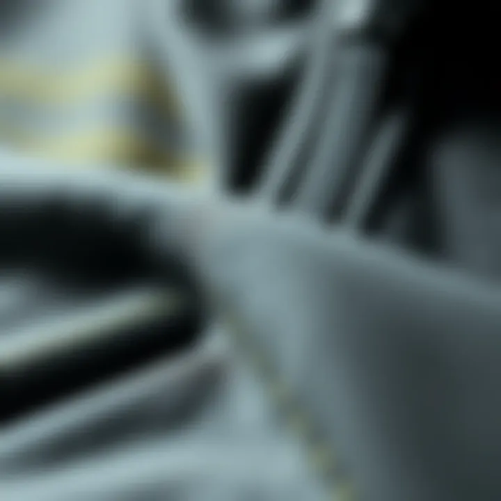 Close-up of high-quality fabric used in Adidas tracksuits