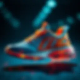 Dynamic design showcasing the agility of children's sports shoes