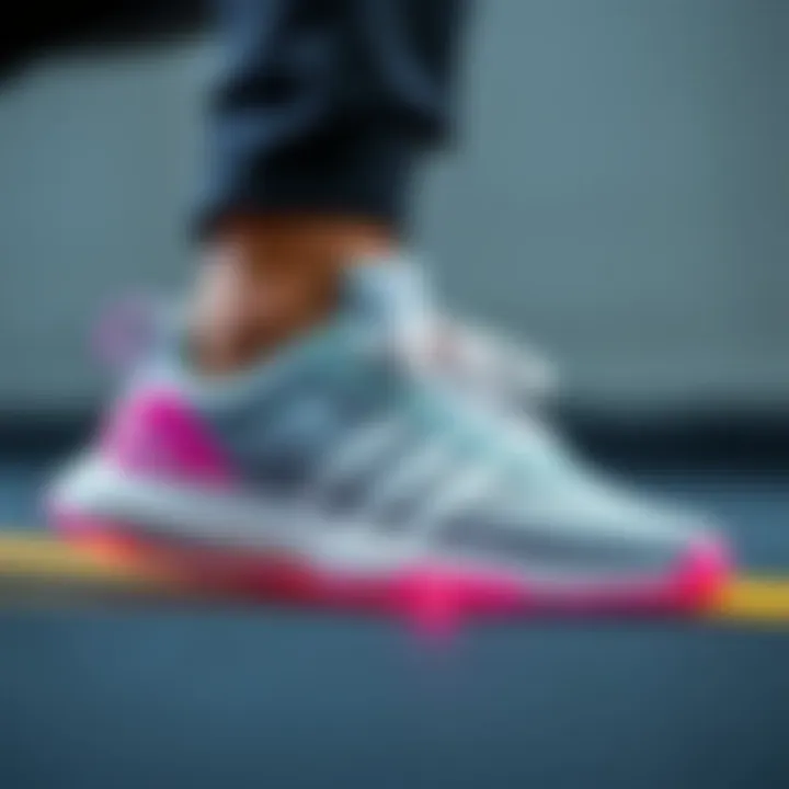 Performance features highlighted in adidas children's sports footwear