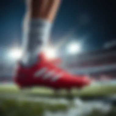 Athletes utilizing Adidas premium cleats on the field, demonstrating performance