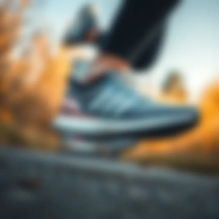 Adidas Pureboost 22 in Action Adidas Pureboost 22 in action during a running session