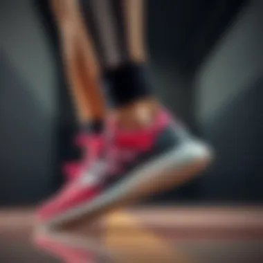 Athlete Showcasing Performance with Response Boost Shoes Athlete showcasing performance with Response Boost shoes