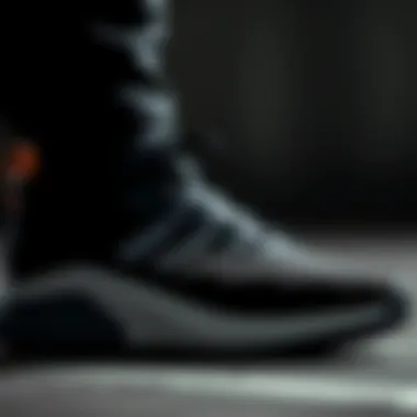 Close-up of Adidas shoe features highlighting innovative design