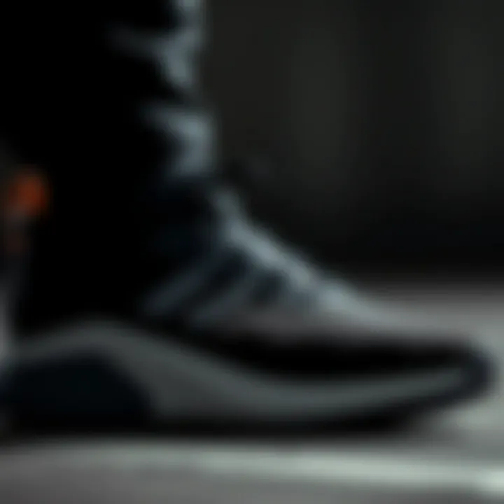 Close-up of Adidas shoe features highlighting innovative design