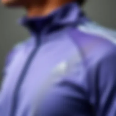 Innovative Design Details Close-up of Adizero apparel highlighting innovative design elements