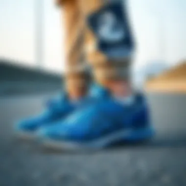 Casual Style with Asics Blue Shoes Casual outfit complemented by Asics blue shoes