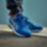 Asics blue shoes showcasing modern design