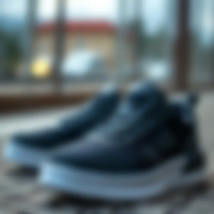 Comfortable black athletic shoes ideal for workouts