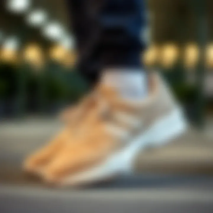 Trends in sports fashion featuring Benetton beige footwear