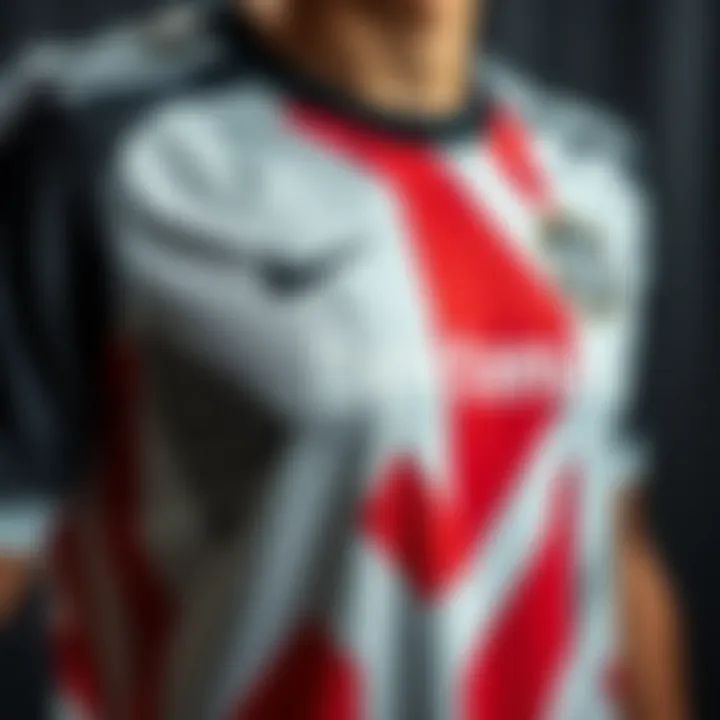 Detailed view of Beşiktaş 20-21 jersey design showcasing unique patterns and textures