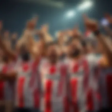Fans Celebrating in Beşiktaş' New Jersey Group of fans wearing the new Beşiktaş jersey, expressing their enthusiasm and pride