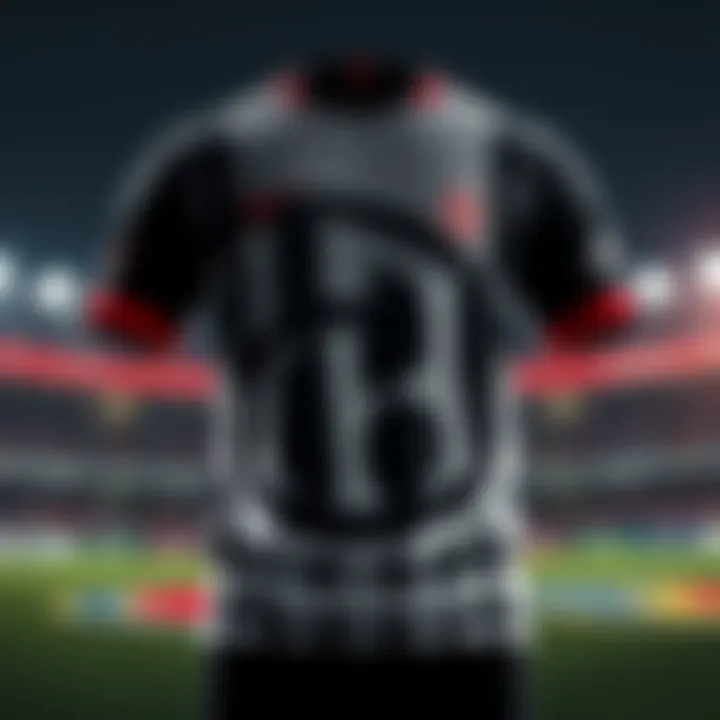 Innovative Features of Beşiktaş' New Jersey A creative layout highlighting the innovative features of the new Beşiktaş jersey