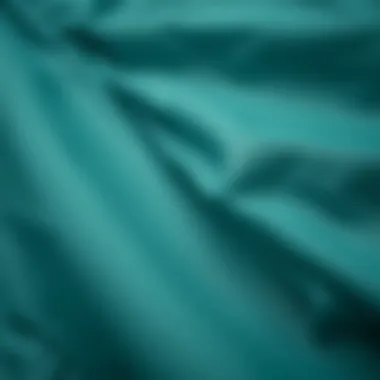 Close-up of raincoat fabric showcasing texture and material