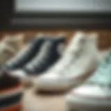 Converse shoes displaying various styles