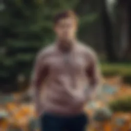 Stylish polar fleece top showcased in an outdoor setting