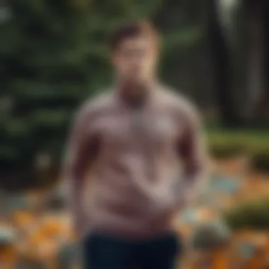 Stylish polar fleece top showcased in an outdoor setting