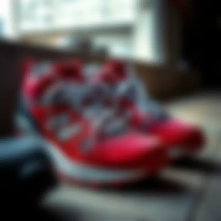 Stylish Sports Footwear Stylish sports shoes arranged for selection