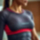 Stylish and functional athletic upper wear for active lifestyle