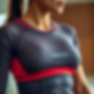 Stylish and functional athletic upper wear for active lifestyle