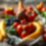 Fresh fruits and vegetables showcasing healthy eating habits