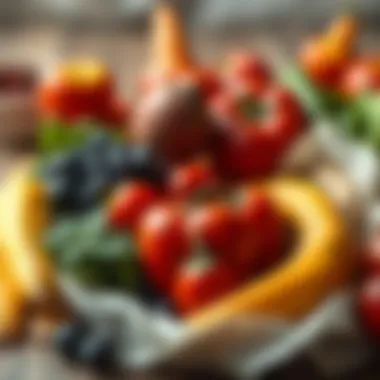 Healthy Eating for Quick Weight Loss Fresh fruits and vegetables showcasing healthy eating habits