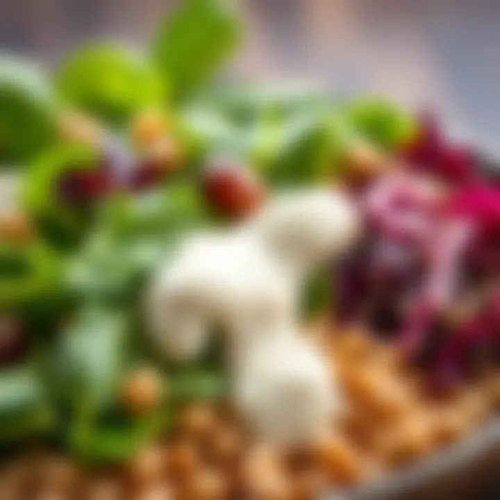 Balanced Nutrition for Optimal Health A fresh salad featuring spinach, chickpeas, and a light dressing symbolizing balanced nutrition