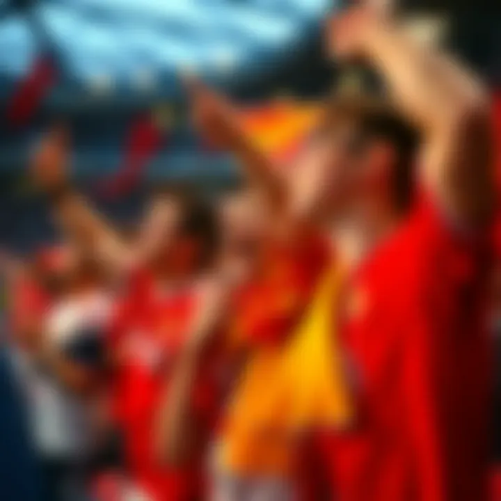 Fans passionately supporting Galatasaray during a match, showcasing their loyalty