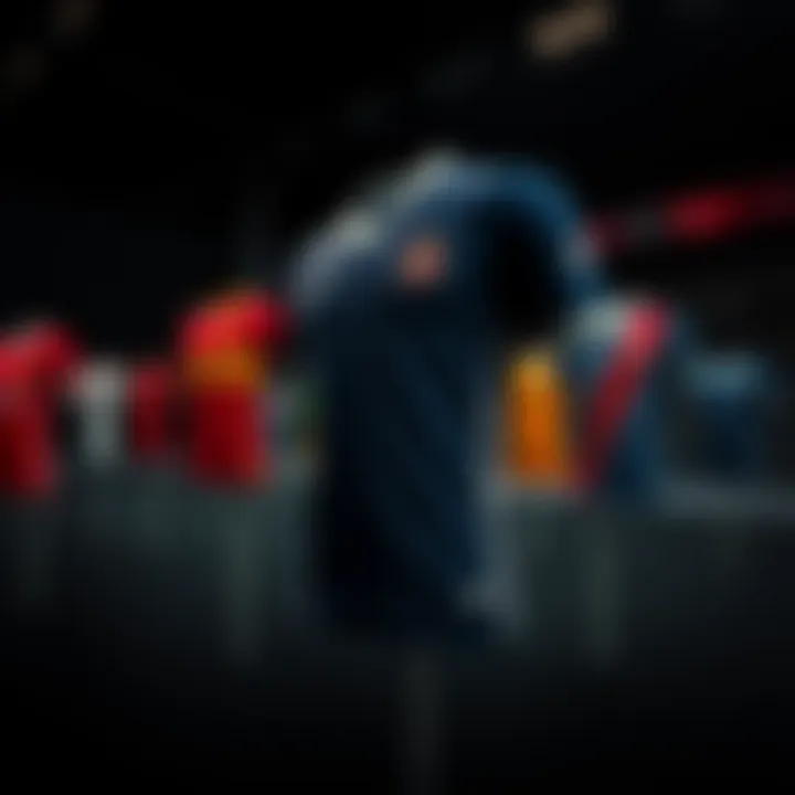 Historical evolution of Galatasaray jerseys displayed in a timeline format.