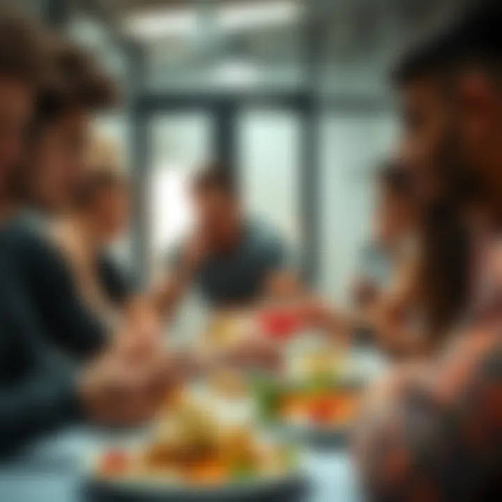 A group of athletes enjoying a meal rich in low glycemic index ingredients