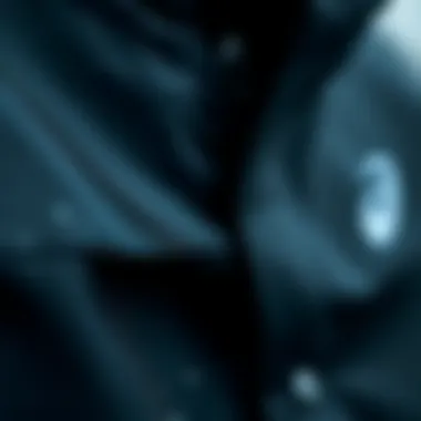 Close-up of Gore-Tex fabric demonstrating waterproof technology