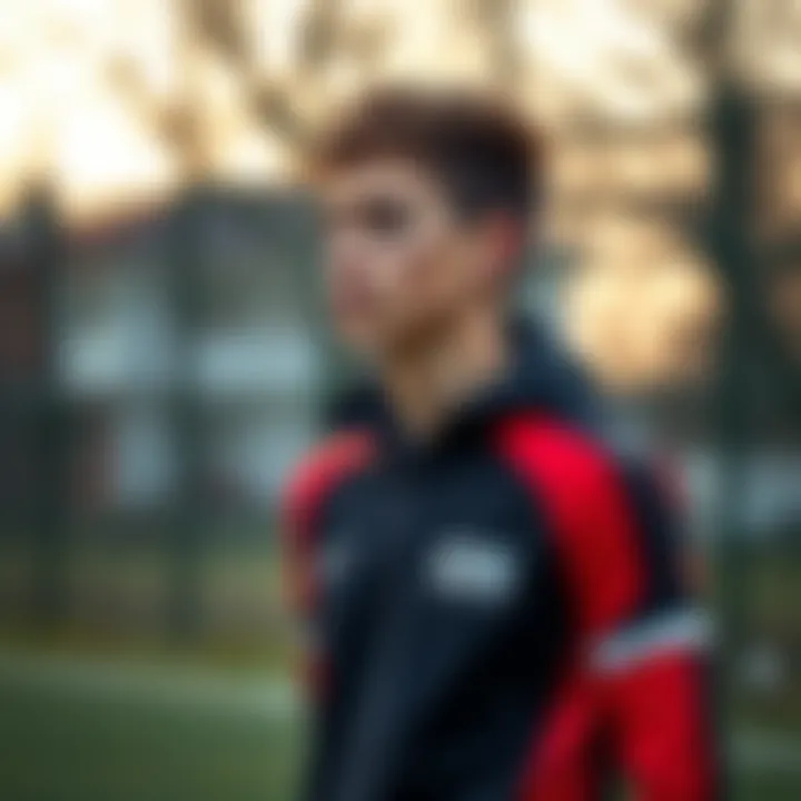 Young athlete wearing GS sports clothing during practice