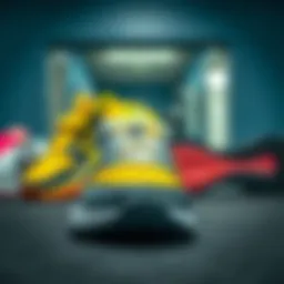 Variety of athletic shoes designed for gym workouts