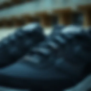 Close-up of Hummel black sports shoes highlighting quality materials