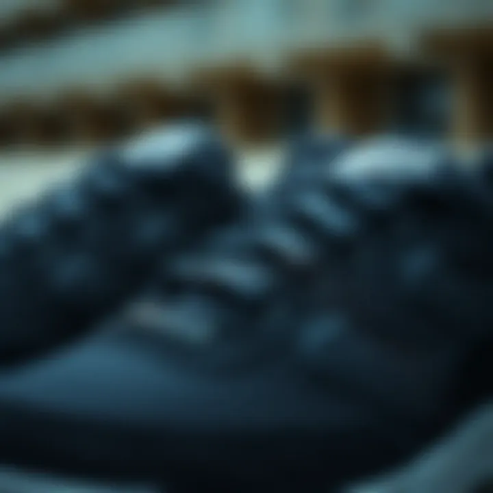 Close-up of Hummel black sports shoes highlighting quality materials