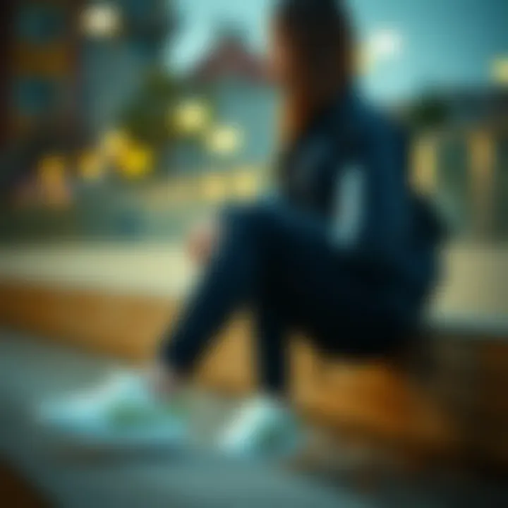 Trendy casual look featuring Hummel footwear