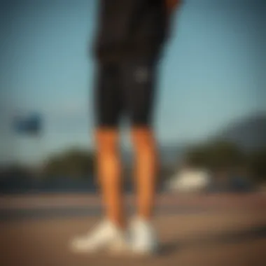 Sporty outfit paired with Hummel white shoes