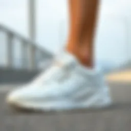 Hummel white sneaker showcasing sleek design