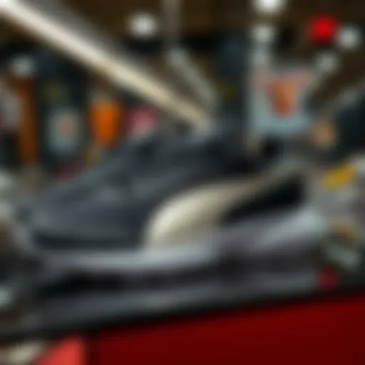 Stylish Puma Sports Shoes Stylish Puma sports shoes on display