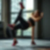 Dynamic workout session focusing on glute enhancement techniques