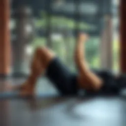 Illustration of a person performing abdominal exercises on a mat