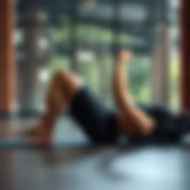 Illustration of a person performing abdominal exercises on a mat