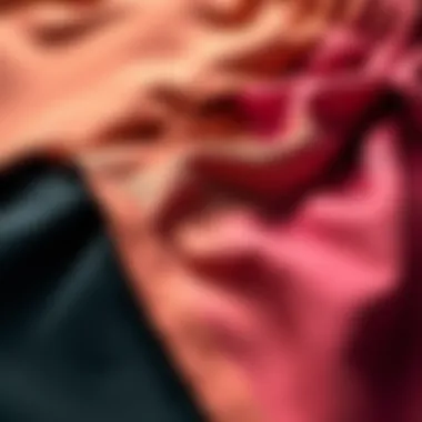 A close-up of fabric textures in various shorts sets for girls, highlighting quality and design.