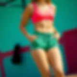 Stylish Girl in Shorts Set Stylish girl wearing a vibrant shorts set, showcasing a blend of comfort and fashion.