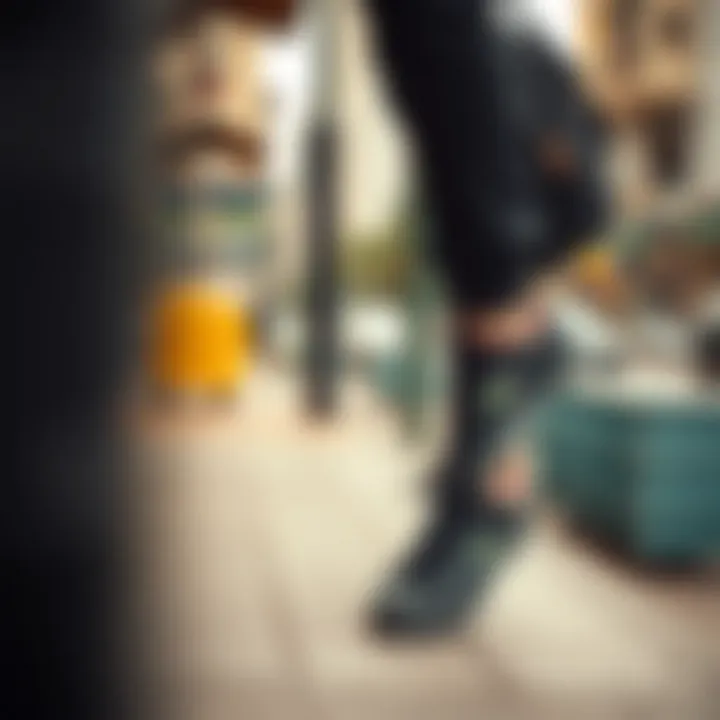 User Experience in an Urban Environment User experience with Lacoste black sneakers in an urban setting