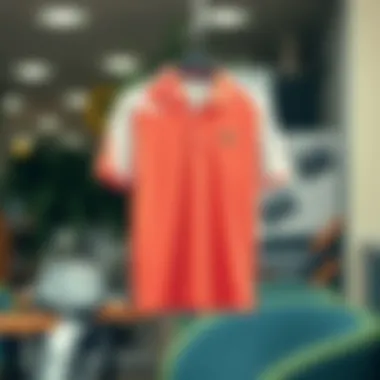 Stylish Lacoste polo shirt displayed in a casual setting