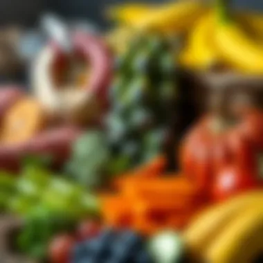 Colorful Assortment of High-Fiber Foods Colorful assortment of high-fiber foods